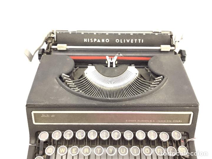 Antig&uuml;edades: M&aacute;quina de escribir Hispano Olivetti . Studio 46 - Foto 5