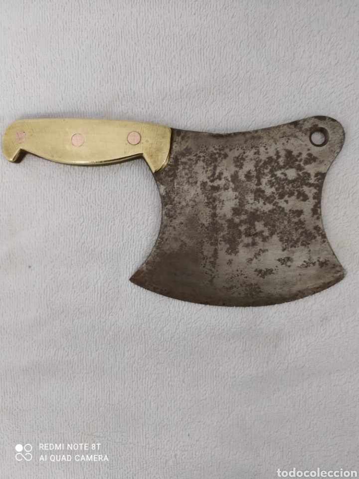 Antig&uuml;edades: Macheta acero mango de bronce - Foto 2