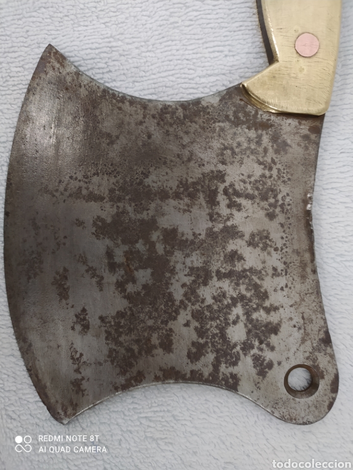Antig&uuml;edades: Macheta acero mango de bronce - Foto 4