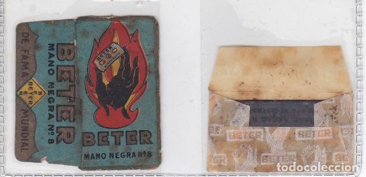 Antig&uuml;edades: FUNDA Y HOJA DE CUCHILLA DE AFEITAR ANTIGUA - BETER - Foto 1
