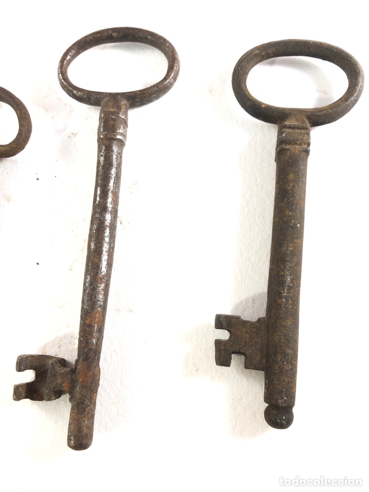 Antig&uuml;edades: LOTE DE 4 LLAVES ANTIGUAS - Foto 2