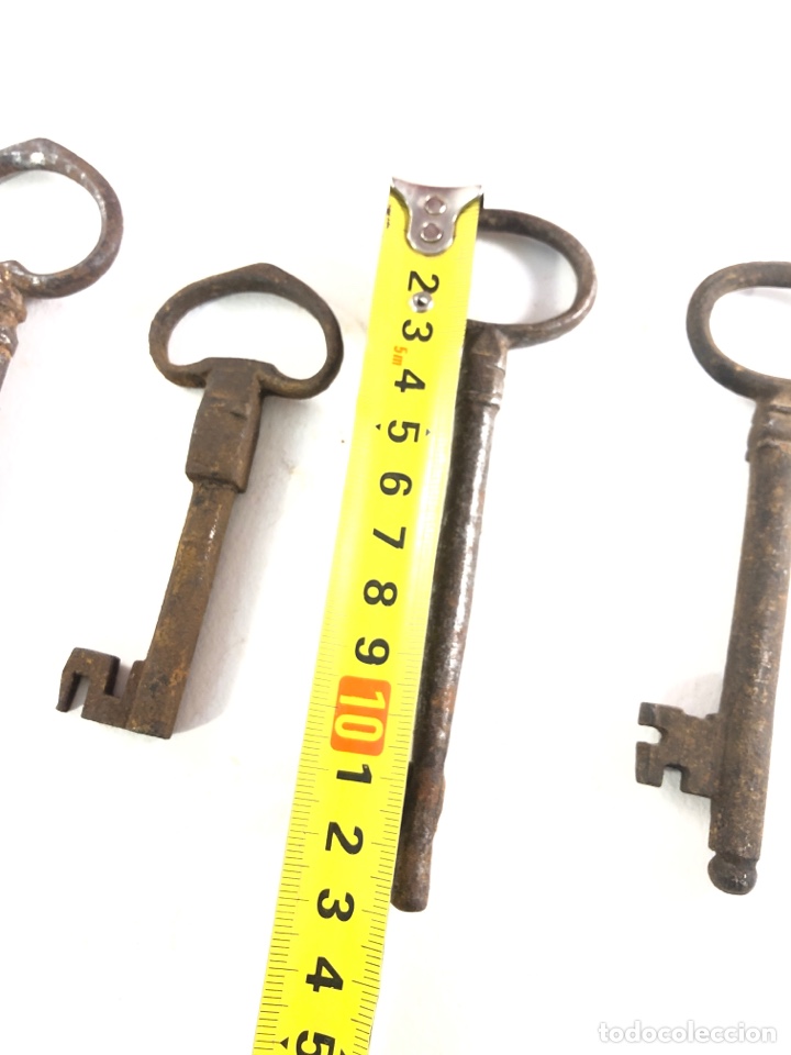 Antig&uuml;edades: LOTE DE 4 LLAVES ANTIGUAS - Foto 4