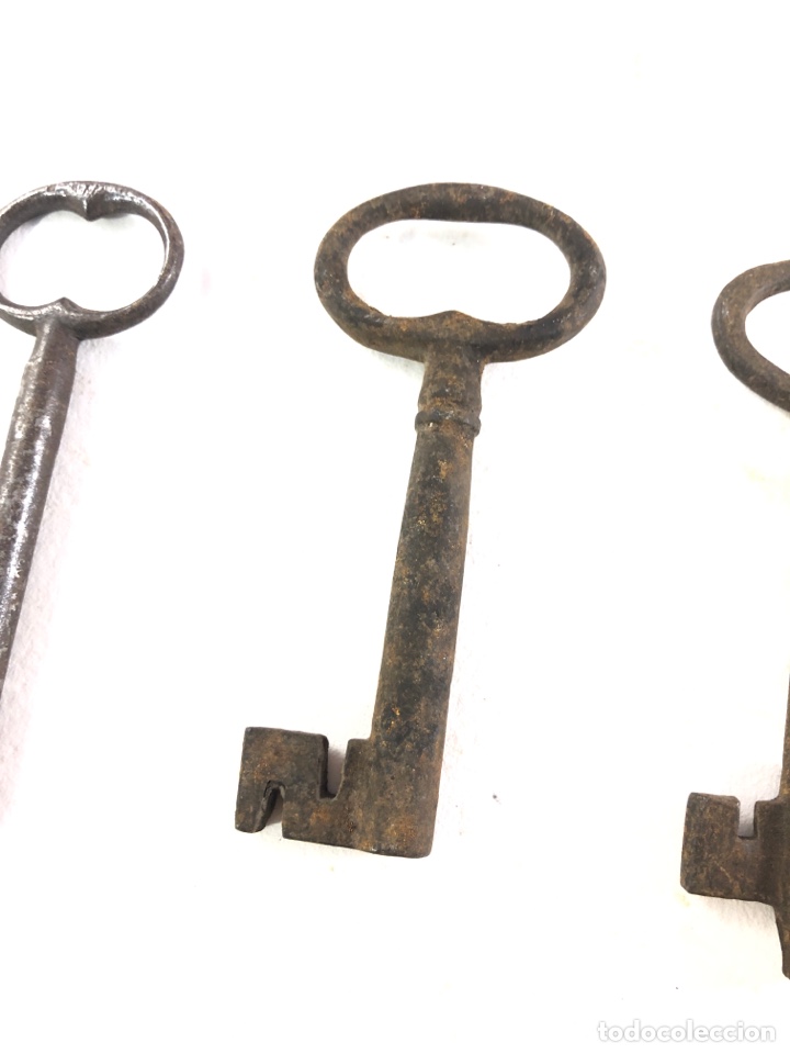 Antig&uuml;edades: LOTE DE 4 LLAVES ANTIGUAS - Foto 3