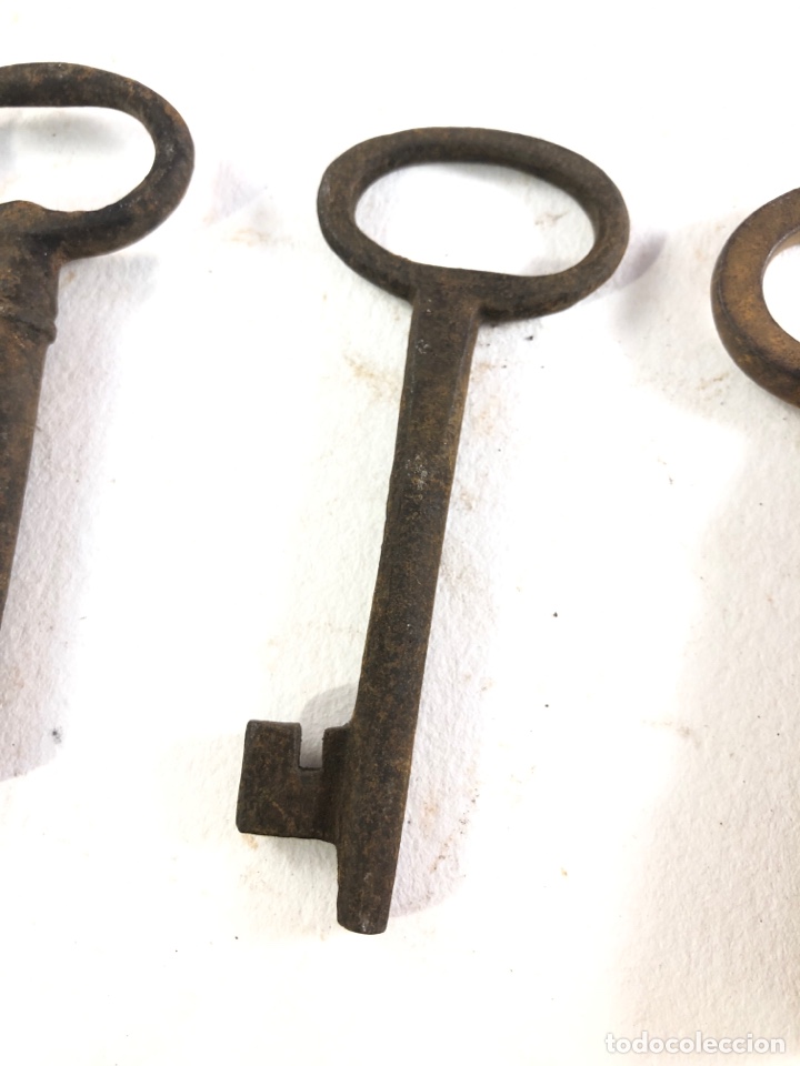 Antig&uuml;edades: LOTE DE 4 LLAVES ANTIGUAS - Foto 4