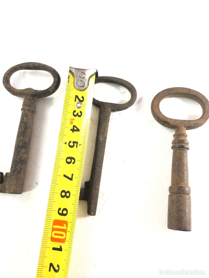 Antig&uuml;edades: LOTE DE 4 LLAVES ANTIGUAS - Foto 7