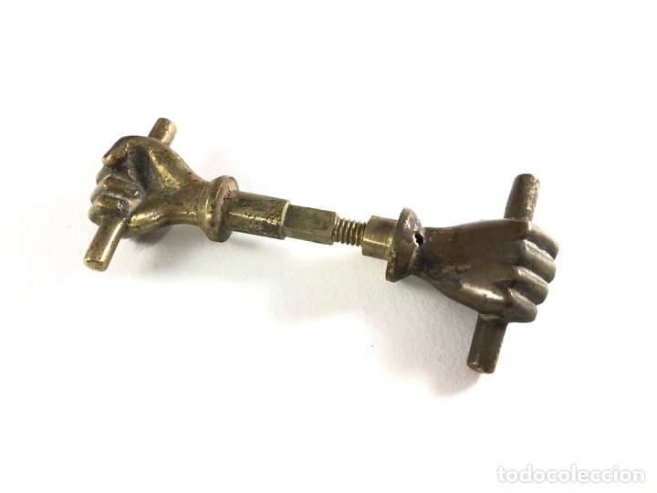Antig&uuml;edades: EXTRA&Ntilde;A LLAVE DE BRONCE DESMONTABLE - Foto 1