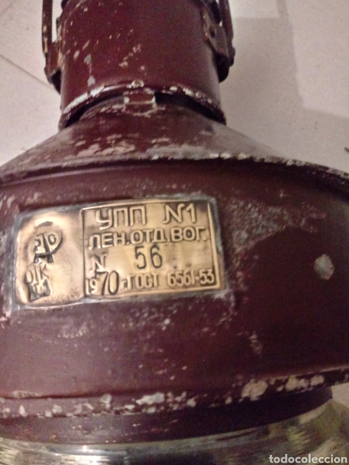 Antig&uuml;edades: Farol de posicion de barco - Foto 8