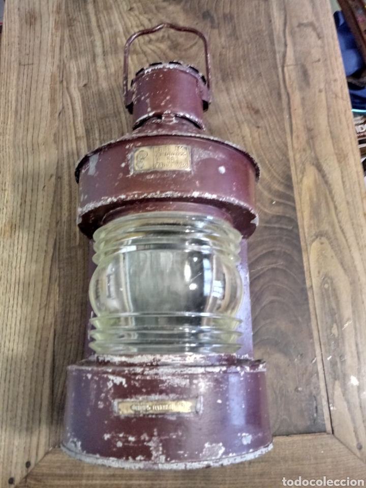 Antig&uuml;edades: Farol de posicion de barco - Foto 10