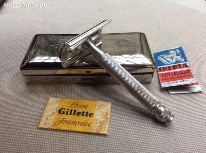 Antig&uuml;edades: Gillette en su estuche. Completo. - Foto 1