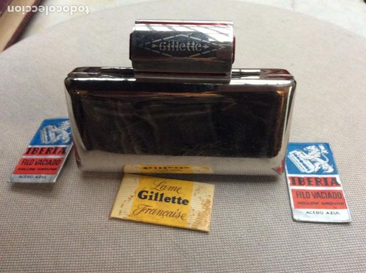 Antig&uuml;edades: Gillette en su estuche. Completo. - Foto 2