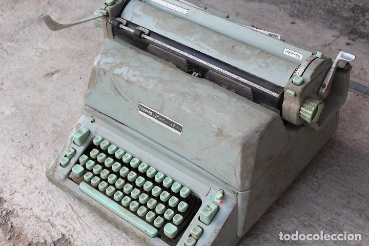 Antig&uuml;edades: M&aacute;quina de escribir HERMES AMBASSADOR - Foto 5