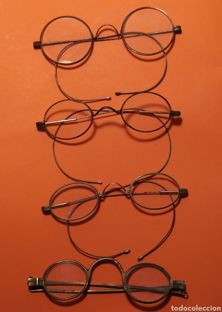 Antig&uuml;edades: Lote de gafas o quevedos antiguos - Foto 1