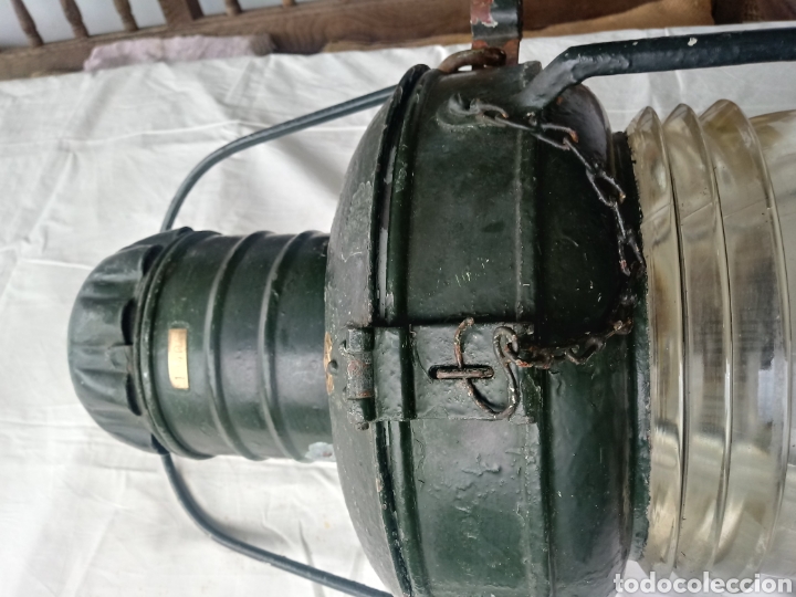 Antig&uuml;edades: Farol cilindrico de posicion de barco - Foto 5