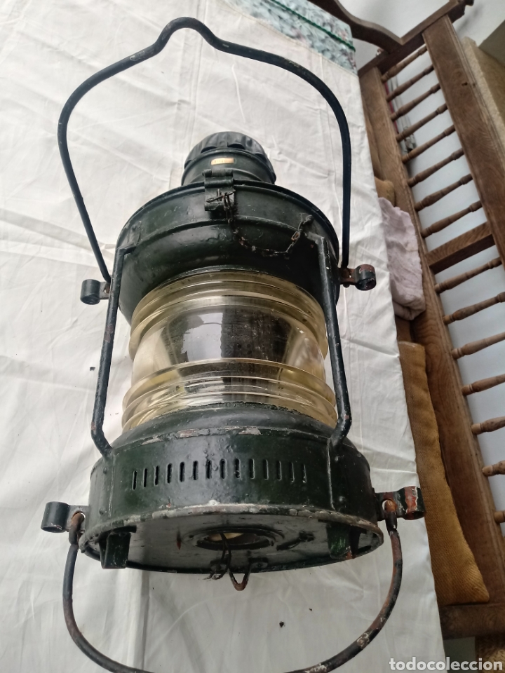 Antig&uuml;edades: Farol cilindrico de posicion de barco - Foto 7