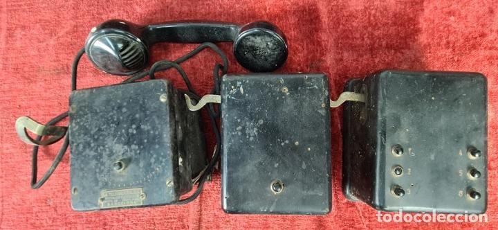 Tel&eacute;fonos: CONJUNTO DE CENTRALITAS E INTERCOMUNICADORES. LA TELEIBERICA. CIRCA 1930. - Foto 6