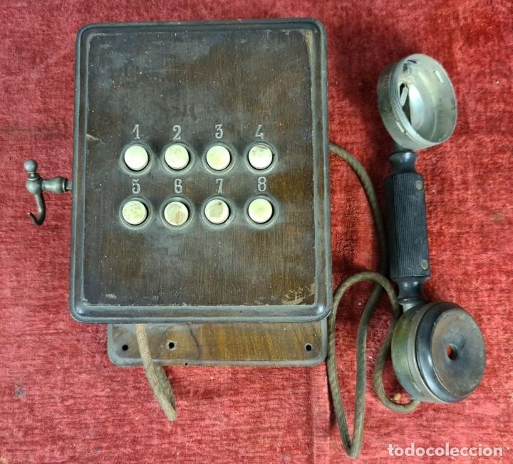 Tel&eacute;fonos: CONJUNTO DE CENTRALITAS E INTERCOMUNICADORES. LA TELEIBERICA. CIRCA 1930. - Foto 7