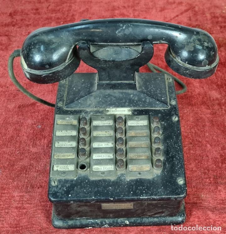 Tel&eacute;fonos: CONJUNTO DE CENTRALITAS E INTERCOMUNICADORES. LA TELEIBERICA. CIRCA 1930. - Foto 17