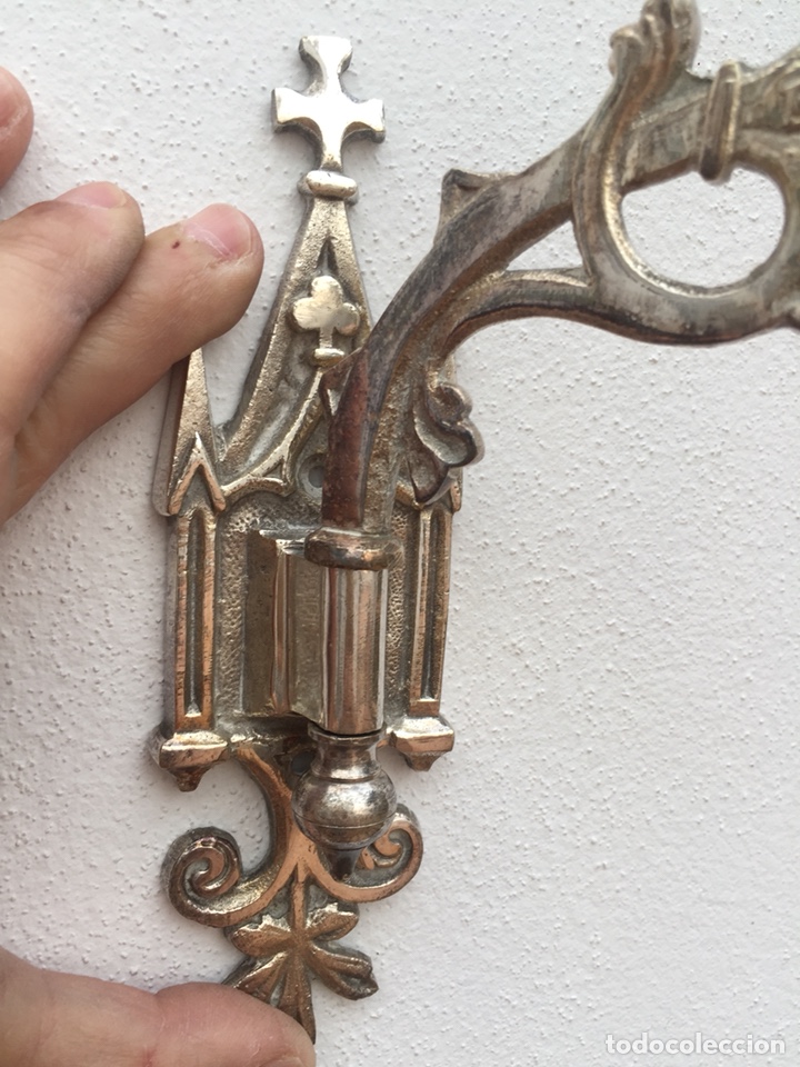 Antig&uuml;edades: Pescante macizo de plata Meneses - Foto 4