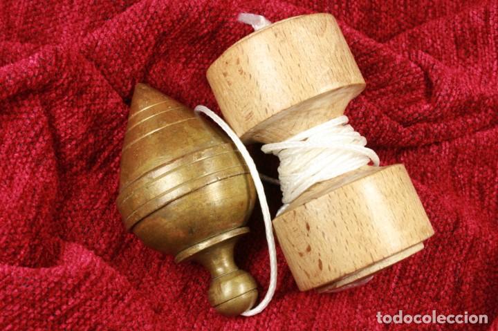 Antig&uuml;edades: Plomada Construcci&oacute;n Completa. S.XX. Construction Plumb bob Complete Nut. - Foto 3
