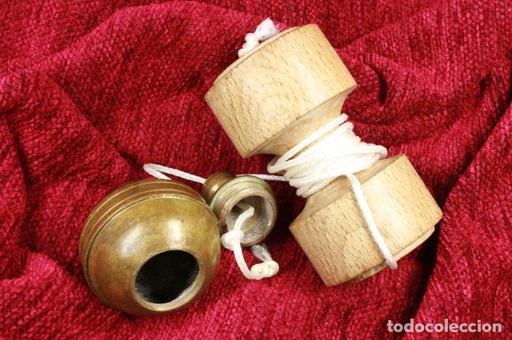 Antig&uuml;edades: Plomada Construcci&oacute;n Completa. S.XX. Construction Plumb bob Complete Nut. - Foto 4