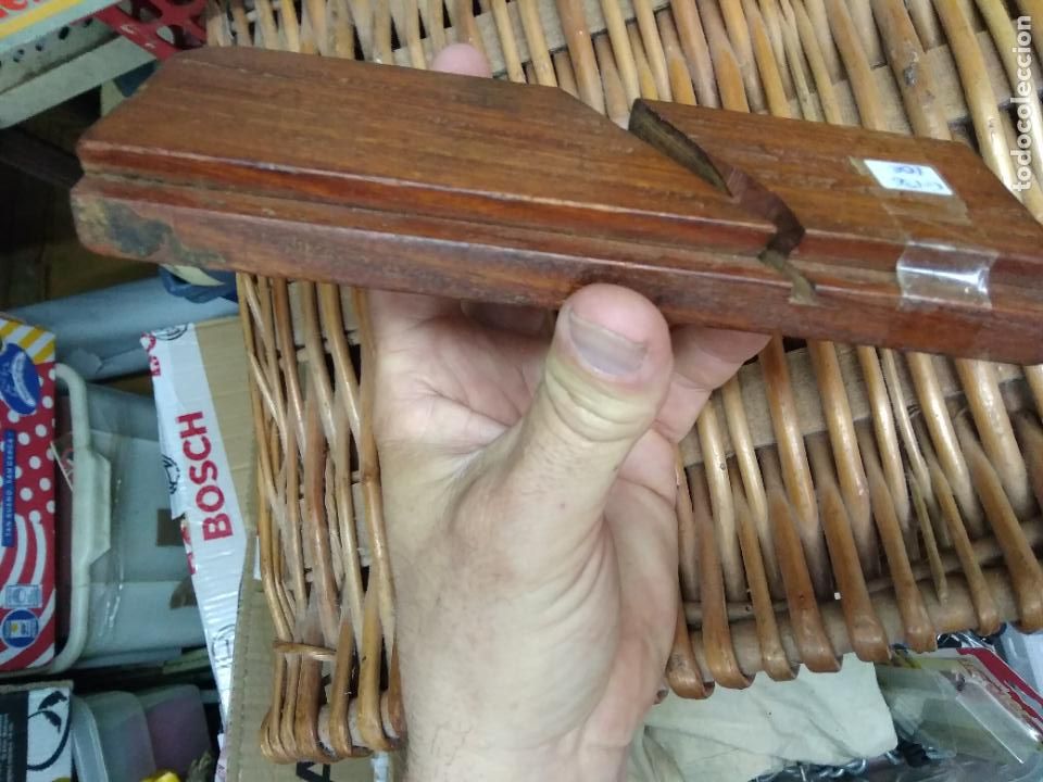 Antig&uuml;edades: Base de cepillo de carpintero C-136. Caja cepillos - Foto 9