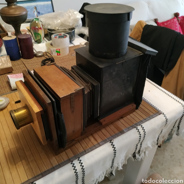 Antig&uuml;edades: LINTERNA M&Aacute;GICA DE FUELLE - Foto 1