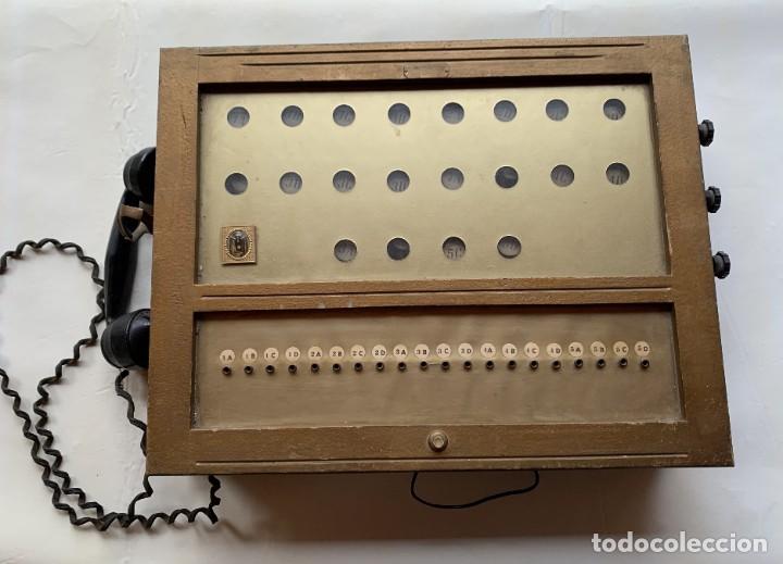 antigua centralita telefonica madera con auricu - Compra venta en  todocoleccion
