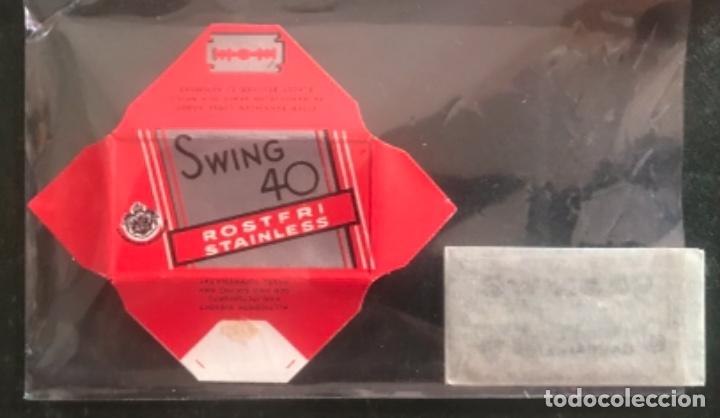 Antig&uuml;edades: CUCHILLA DE AFEITAR SWING 40 HOJA - Foto 1