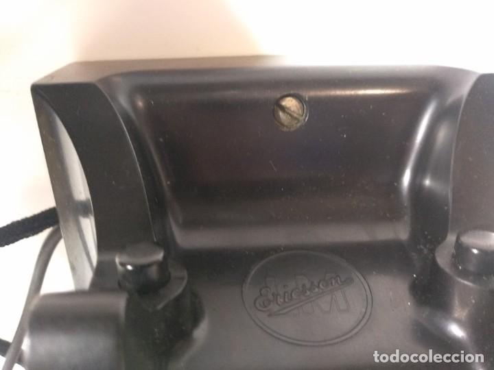 Tel&eacute;fonos: Antiguo tel&eacute;fono Ericsson de pared - Foto 5