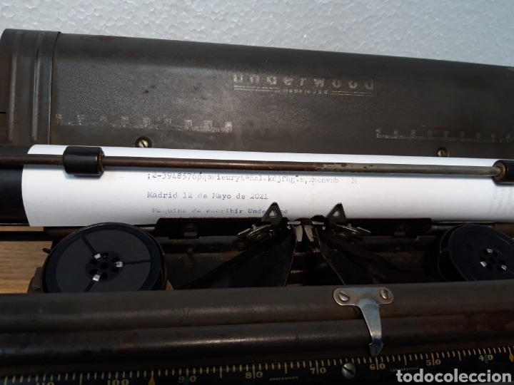 Antig&uuml;edades: M&aacute;quina de escribir Underwood - Foto 2