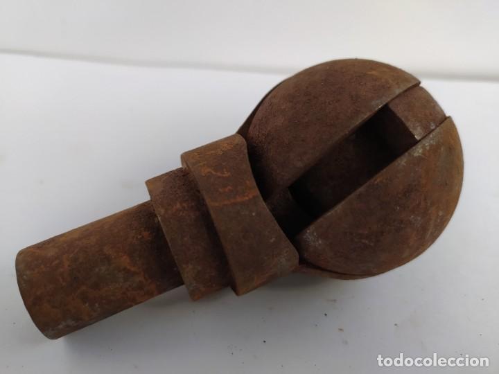 Antig&uuml;edades: ANTIGUA ROTULA DOBLE. 1KG, 16 CMS. - Foto 5