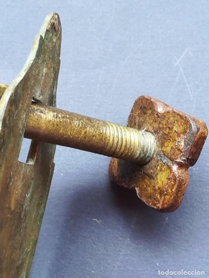 Antig&uuml;edades: LLAMADOR DE PUERTA EN LAT&Oacute;N O BRONCE - Foto 8