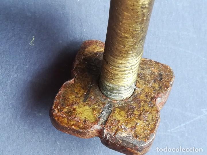 Antig&uuml;edades: LLAMADOR DE PUERTA EN LAT&Oacute;N O BRONCE - Foto 9