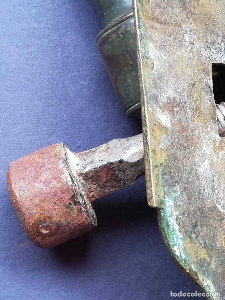 Antig&uuml;edades: LLAMADOR DE PUERTA EN LAT&Oacute;N O BRONCE - Foto 11