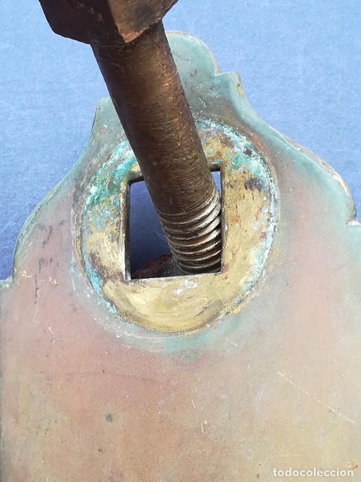 Antig&uuml;edades: LLAMADOR DE PUERTA EN LAT&Oacute;N O BRONCE - Foto 15