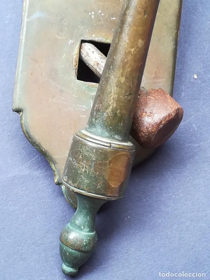 Antig&uuml;edades: LLAMADOR DE PUERTA EN LAT&Oacute;N O BRONCE - Foto 21