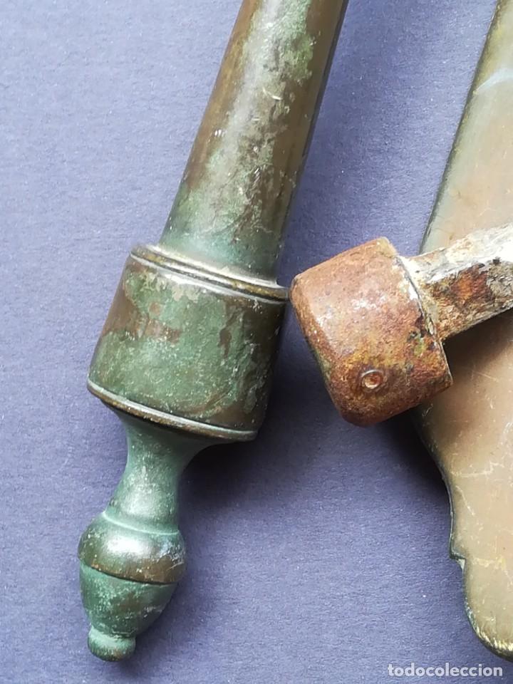 Antig&uuml;edades: LLAMADOR DE PUERTA EN LAT&Oacute;N O BRONCE - Foto 22