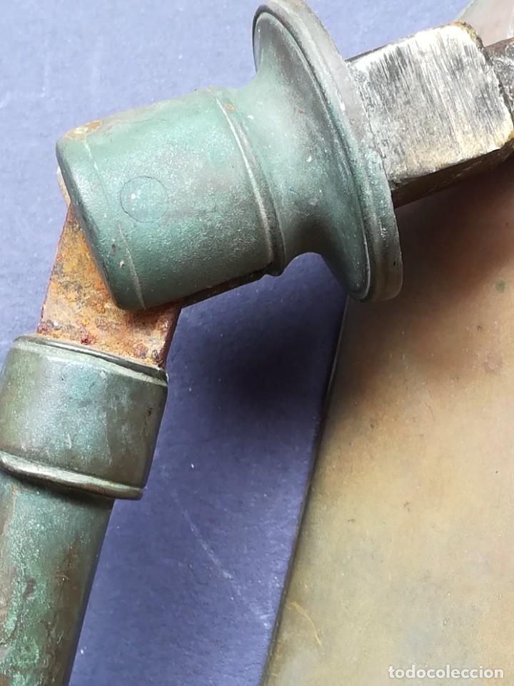 Antig&uuml;edades: LLAMADOR DE PUERTA EN LAT&Oacute;N O BRONCE - Foto 23