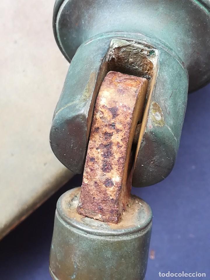 Antig&uuml;edades: LLAMADOR DE PUERTA EN LAT&Oacute;N O BRONCE - Foto 24