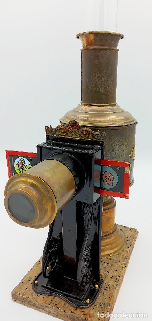 Antig&uuml;edades: Lanterna M&aacute;gica &rdquo;Ernst Plank&rdquo; final siglo XIX - Foto 3