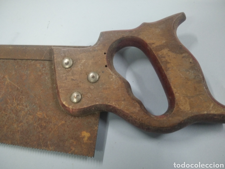 Antig&uuml;edades: Antigua sierra de mano carpinter&iacute;a - Foto 3