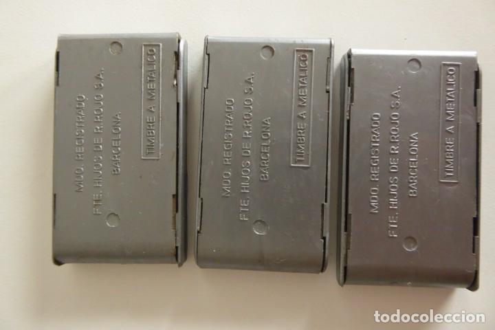 Antig&uuml;edades: TRES CAJAS DE HOJAS DE AFEITAR BETER MANO NEGRA - Foto 2