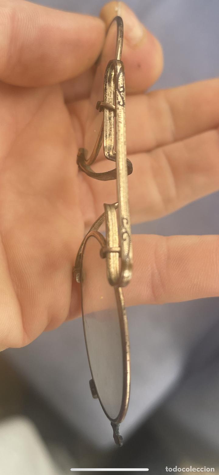 Antigüedades: Antiguas lentes gafas Quevedo sin patillas años 20 ver fotografías - Foto 3 - 265196049