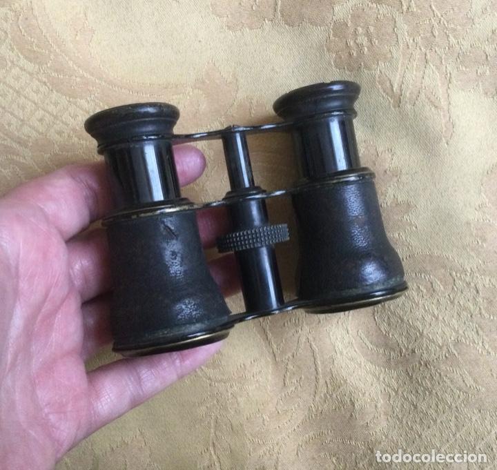 Antig&uuml;edades: ANTIGUOS BINOCULARES FORRADOS DE PIEL - Foto 6