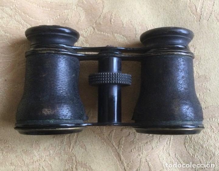 Antig&uuml;edades: ANTIGUOS BINOCULARES FORRADOS DE PIEL - Foto 1
