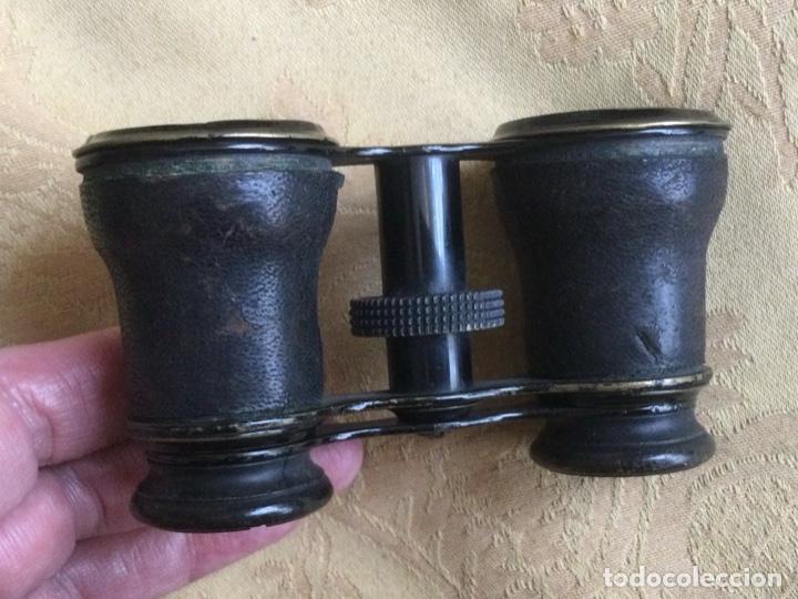 Antig&uuml;edades: ANTIGUOS BINOCULARES FORRADOS DE PIEL - Foto 8