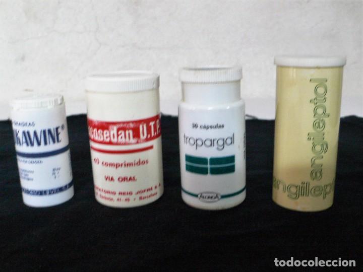Antig&uuml;edades: LOTE CUATRO BOTES MEDICAMENTOS -VAC&Iacute;OS- - Foto 1
