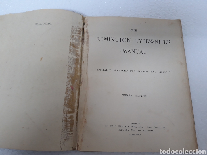 Antigüedades: Manual de maquina Remington 10 y 11 - Foto 2 - 265724329