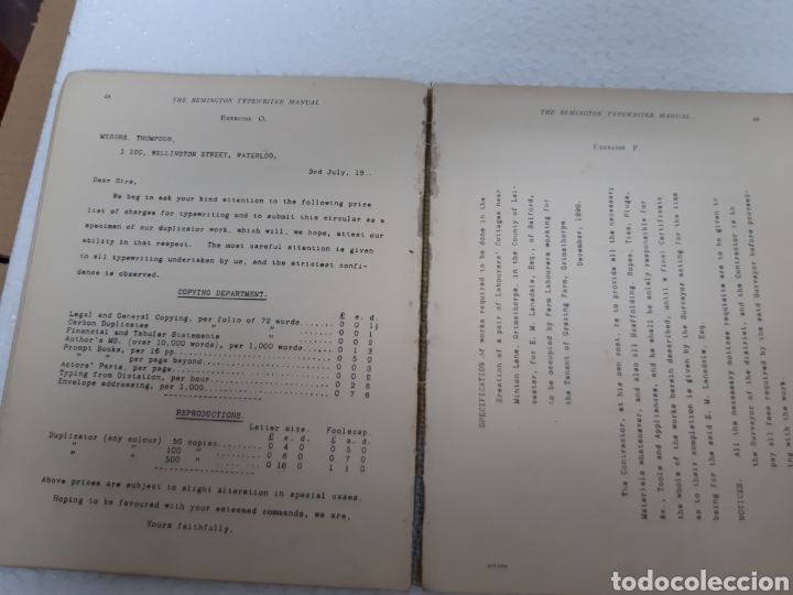 Antigüedades: Manual de maquina Remington 10 y 11 - Foto 9 - 265724329