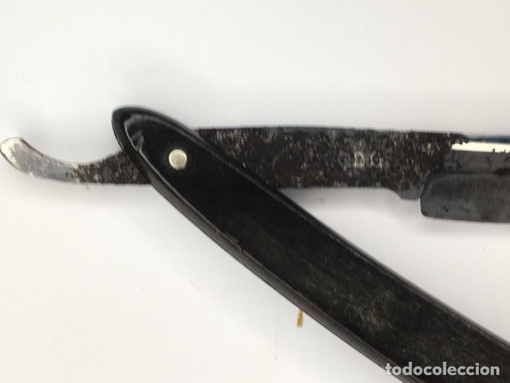 Antig&uuml;edades: NAVAJA DE AFEITAR MANGO MADERA - Foto 4